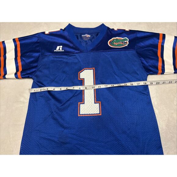 Vintage Russell Athletic Florida Gators Football Jersey Youth Size Large #1 - Picture 5 of 7